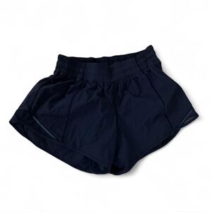lululemon athletica women black hotty hot shorts hot shorts size 6 tall